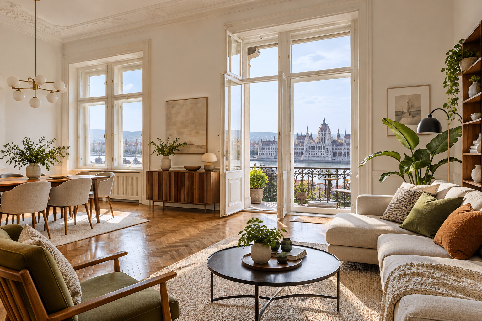 Bright furnished Budapest apartment ready for rental